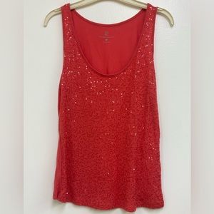 Women’s Medium New York & Company Sequined Pink Tank